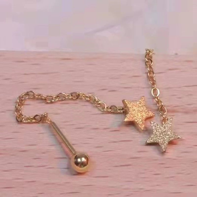 金色の砂の星の耳ワイヤー