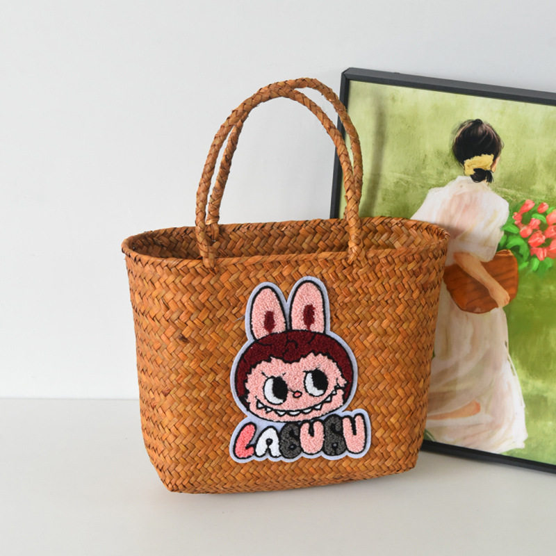 ストローバッグ レター bubu Rabbit (M サイズ 33*14*22)