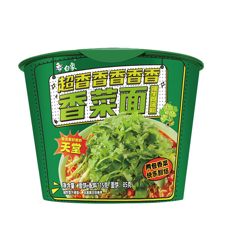 白象香菜麺115g * 1バレル