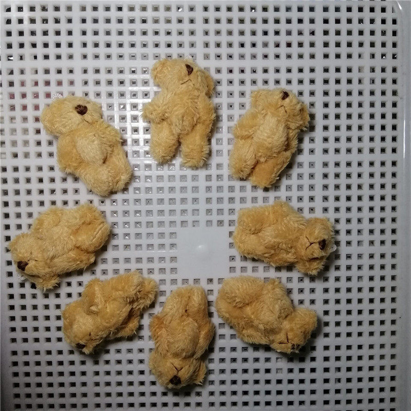 4.5cm杏色の長毛熊