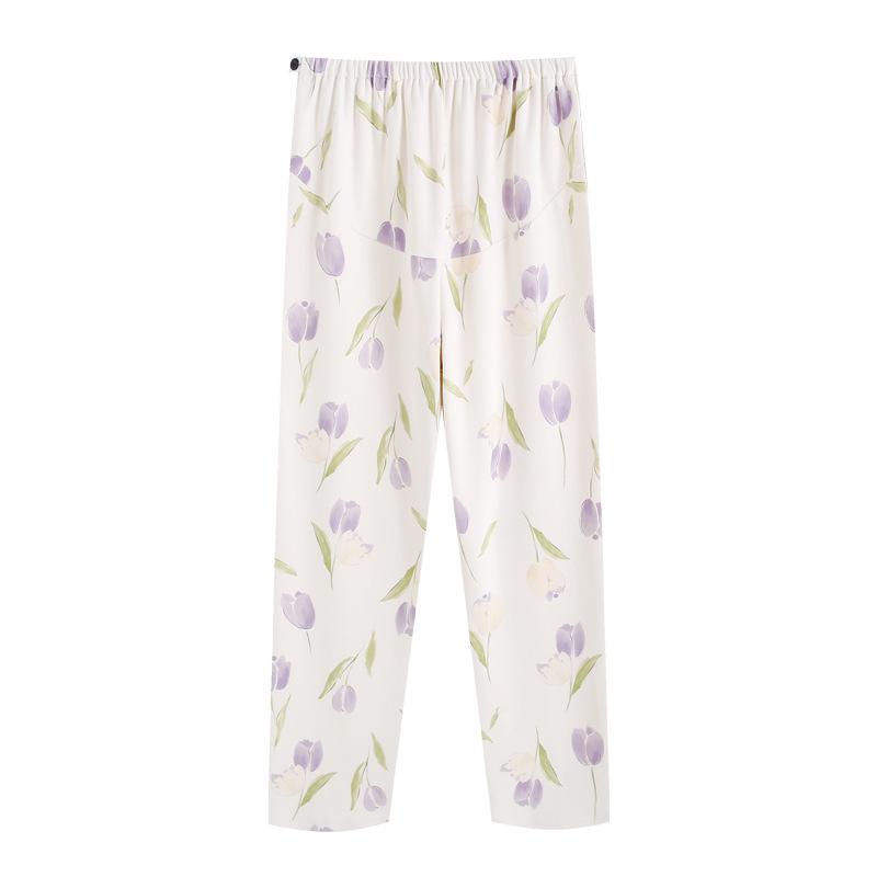 (ベリーサポートパンツ)98パープルフラワーパンツ