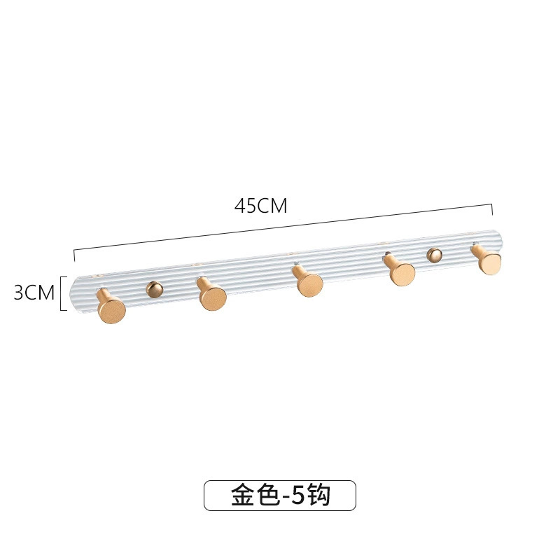 パンチング・パンチング不要 - アクリルゴールド5列フック(返品・交換不可)