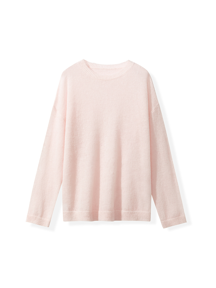 ピンク（ラウンドネック）