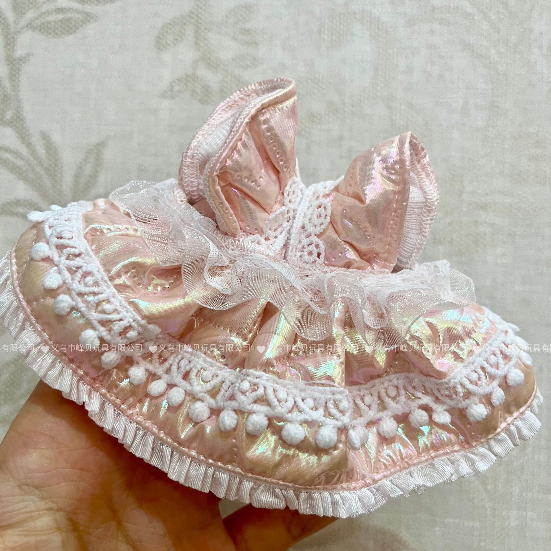 レザーピンクマーメイドプリンセスドレス