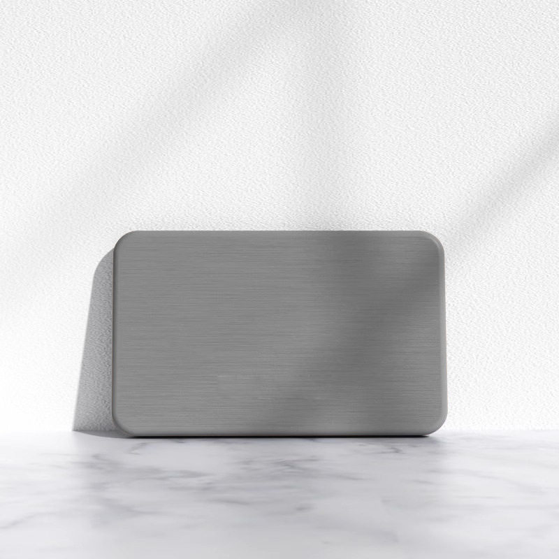 長方形 - ミディアムグレー (8*13*0.9cm)