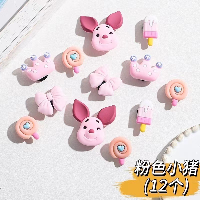 33-かわいいピンクのブタ (1 パックあたり 12 スタイル)