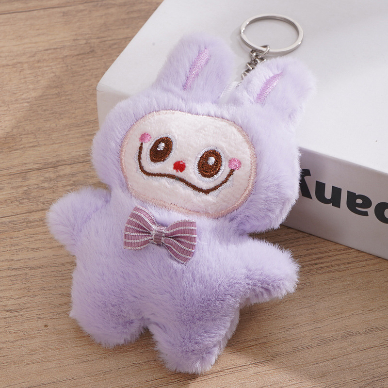 ラブクロス＋蝶ネクタイ パープル（丸バックル風）