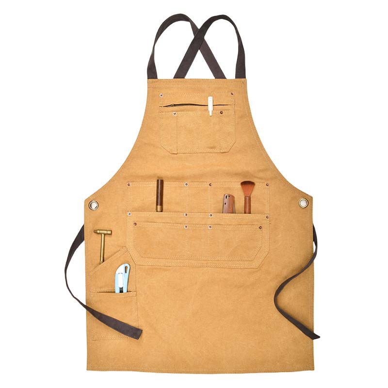 カーキ色の厚手のキャンバス