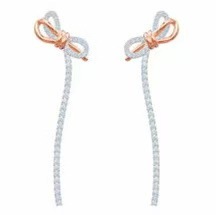 2色ロングリボンスタッドピアス