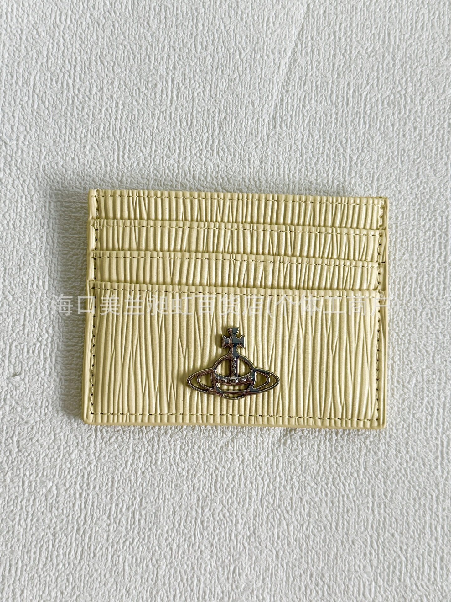 縦型イエローつまようじ柄カードホルダー