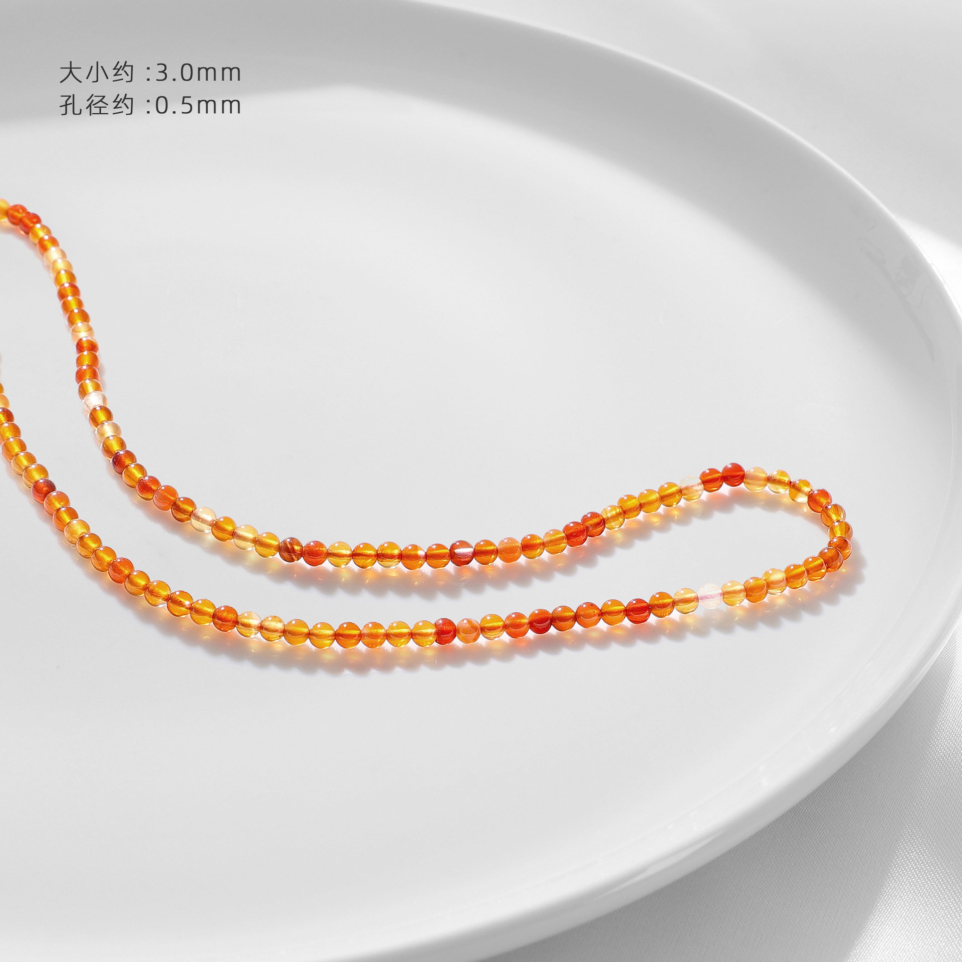 【フラワーレッドストーン 3.0mm】1個 約39cm