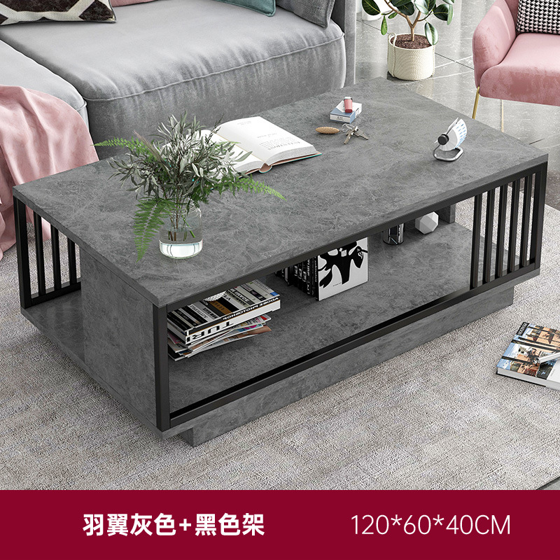 【おすすめ】ブラックスチールフレーム + 羽根グレー120*60*40cm