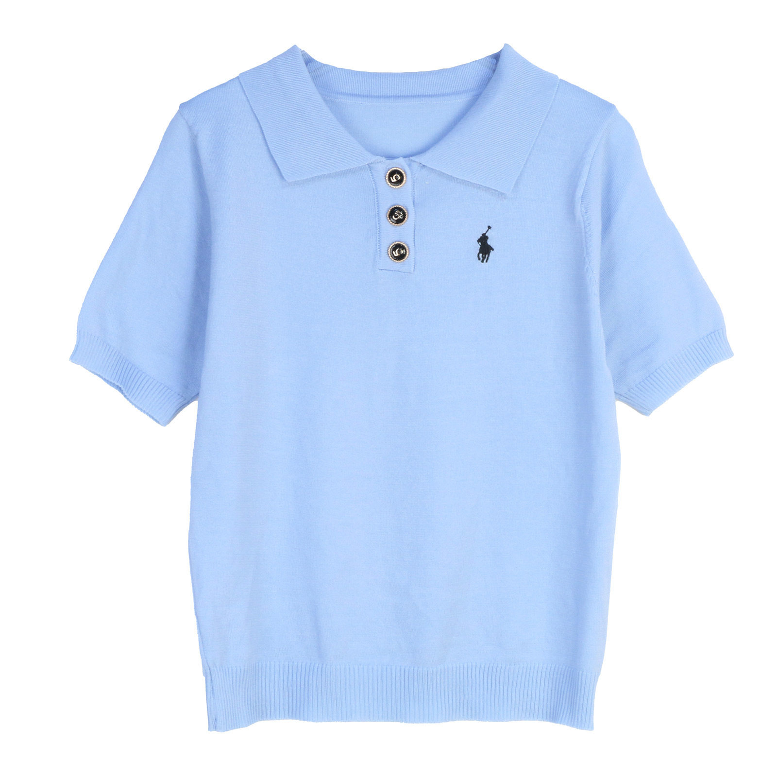 ブルー 19500 多用途半袖セーター 薄手スタイル