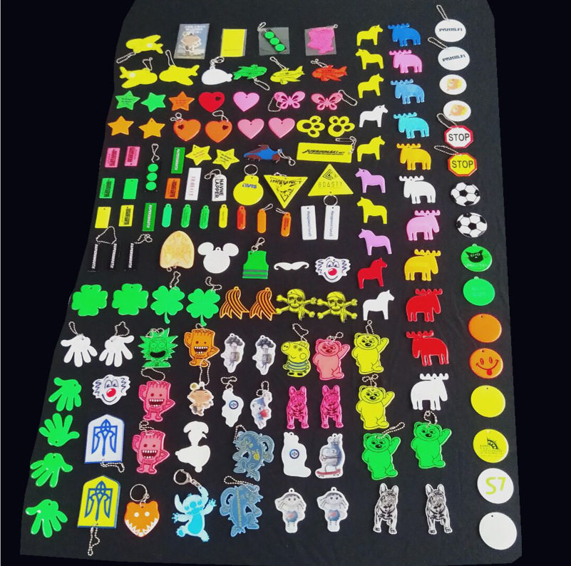 反射キーホルダーpvc