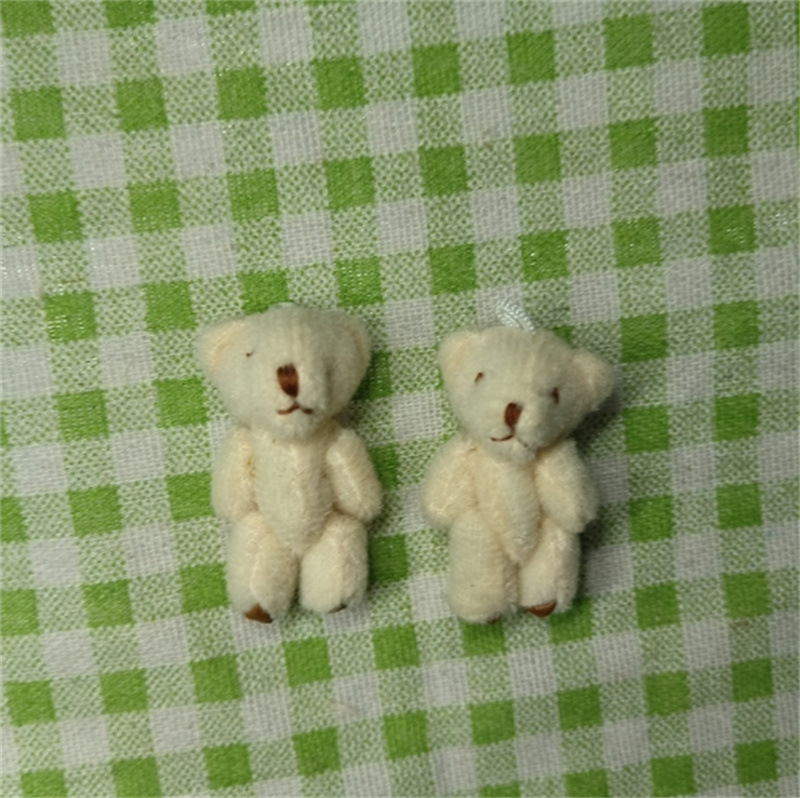 4.5cm オフホワイト ショートファー フット レザー ベア