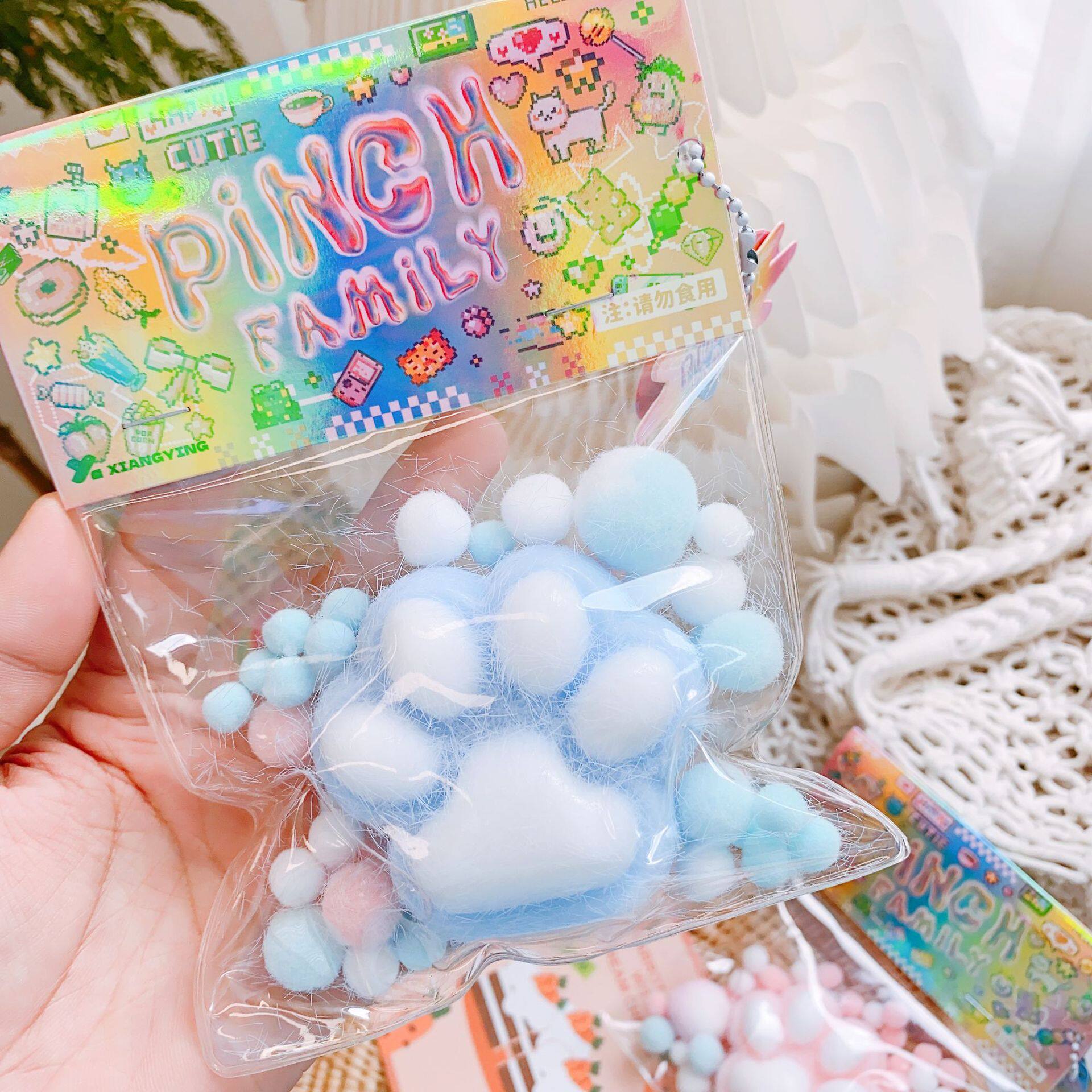 猫の足のぬいぐるみ✺ブルー