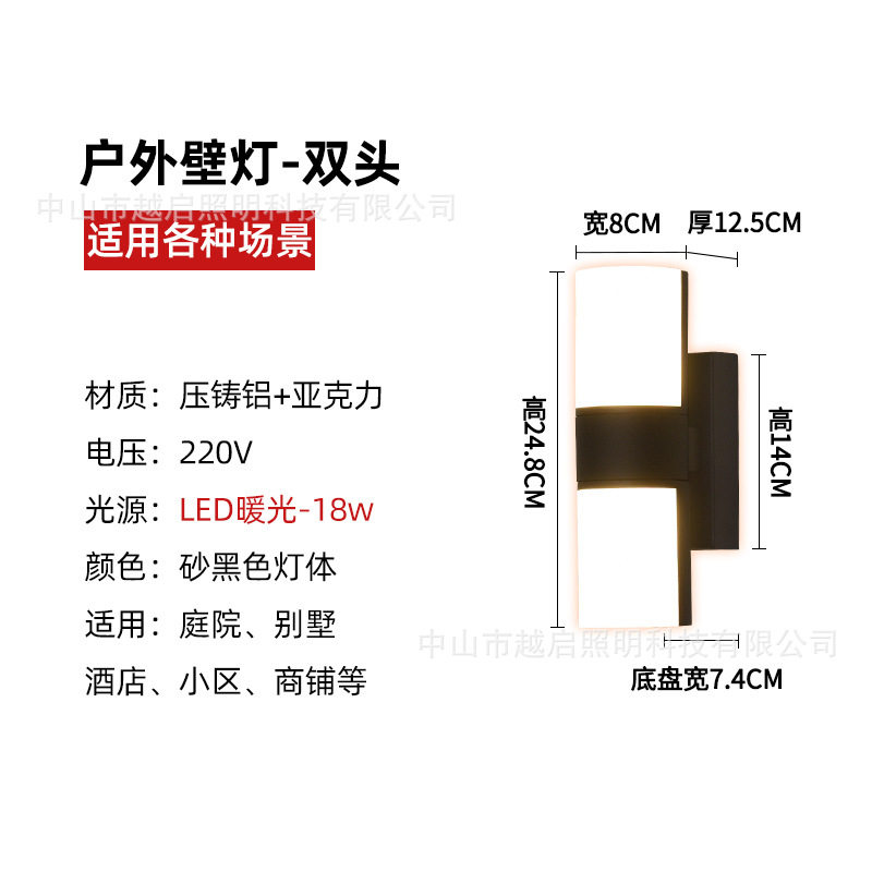 丸型双頭ウォールランプ［暖かい光］