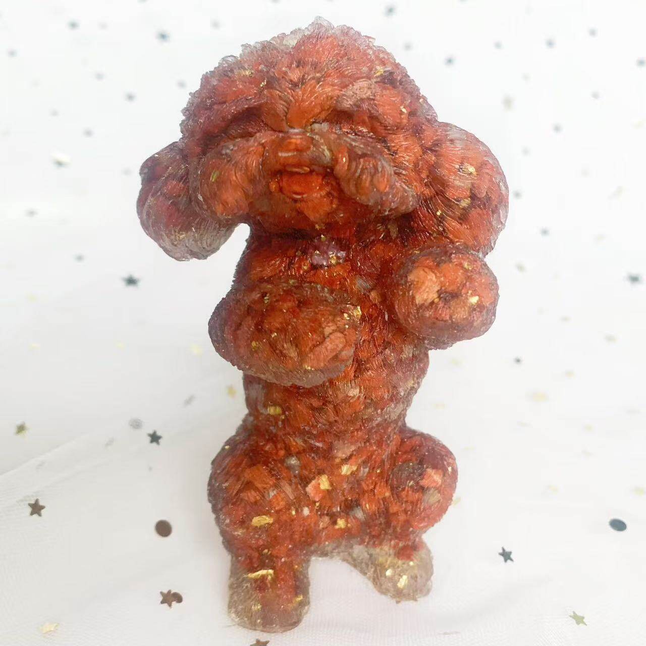 新年のご挨拶用レッドジャスパー金箔