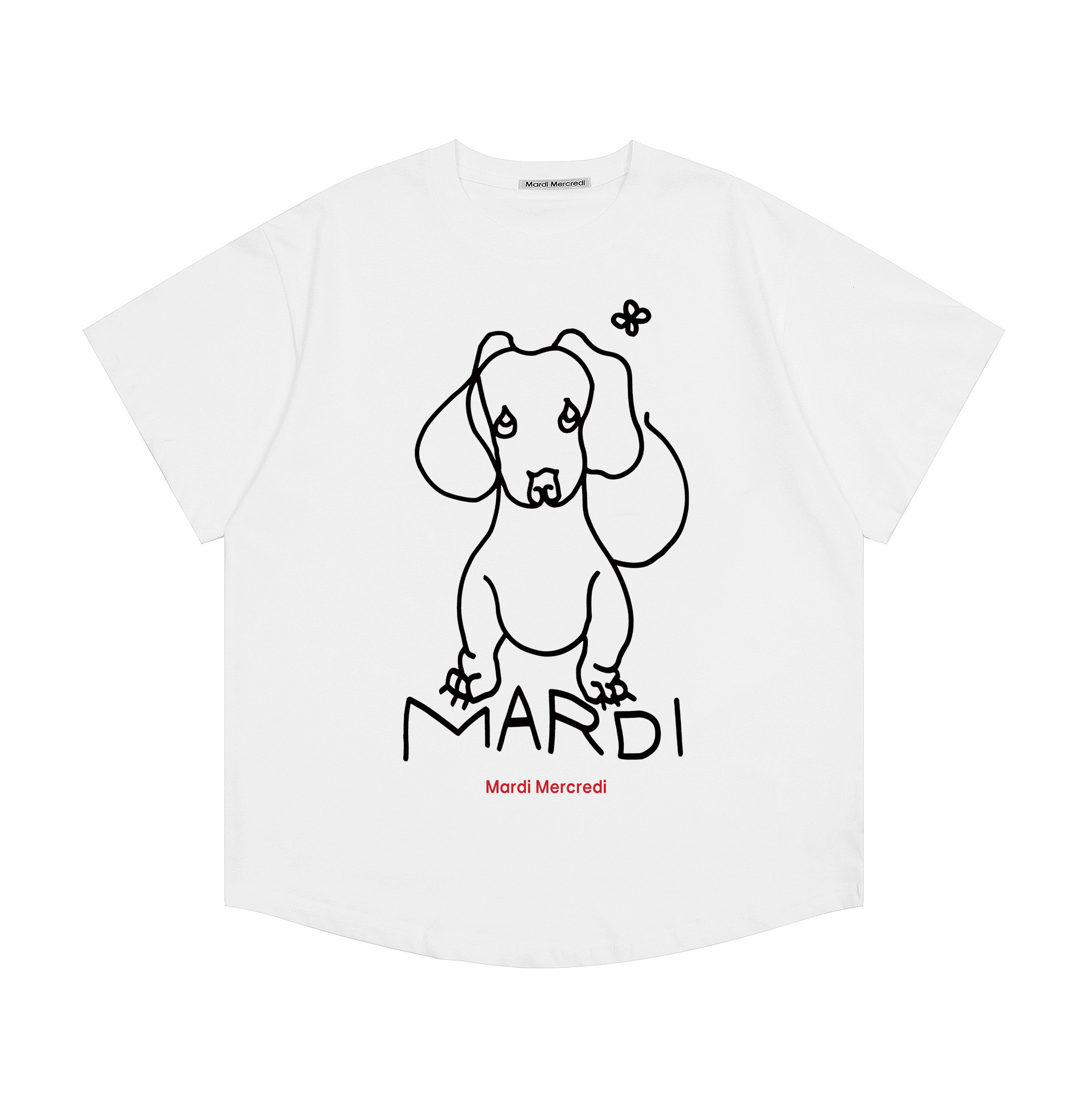 23 白い耳の犬
