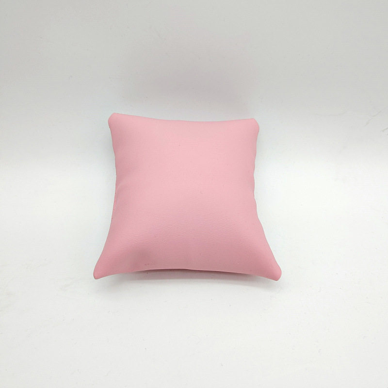 ピンクpu皮8x9cm; 1号