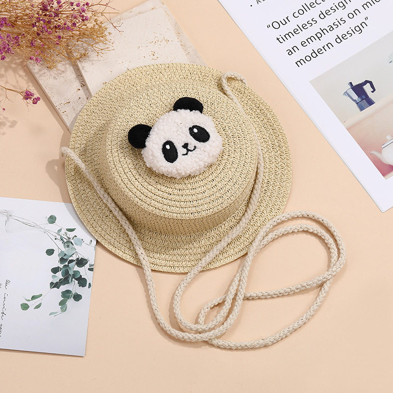 ベージュのカーリーパンダ