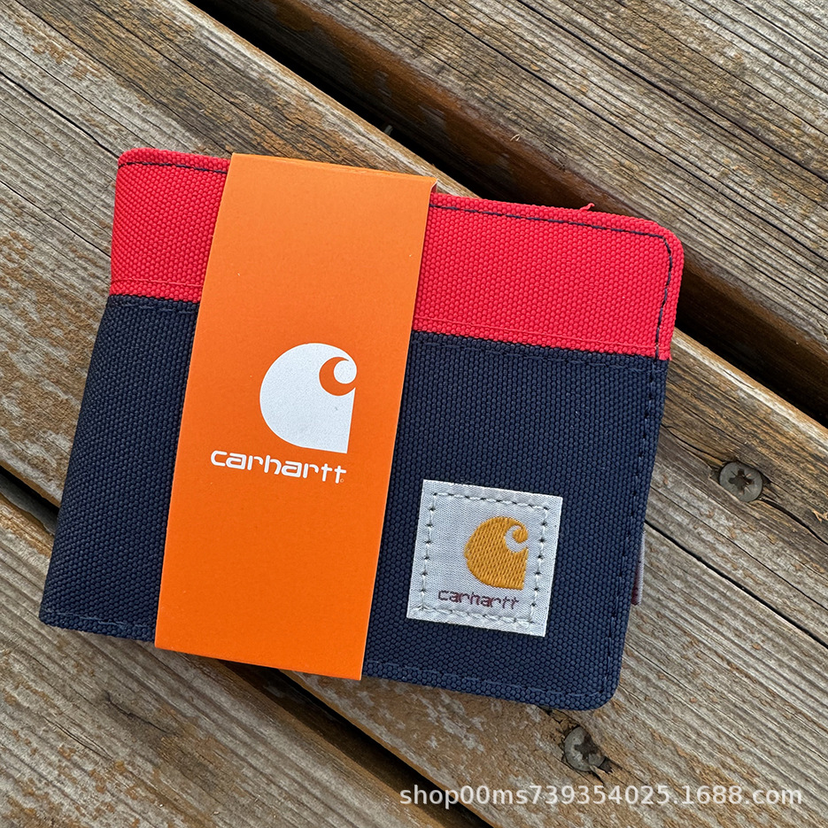 カードショートウォレット ブルーとレッド 箱なし。