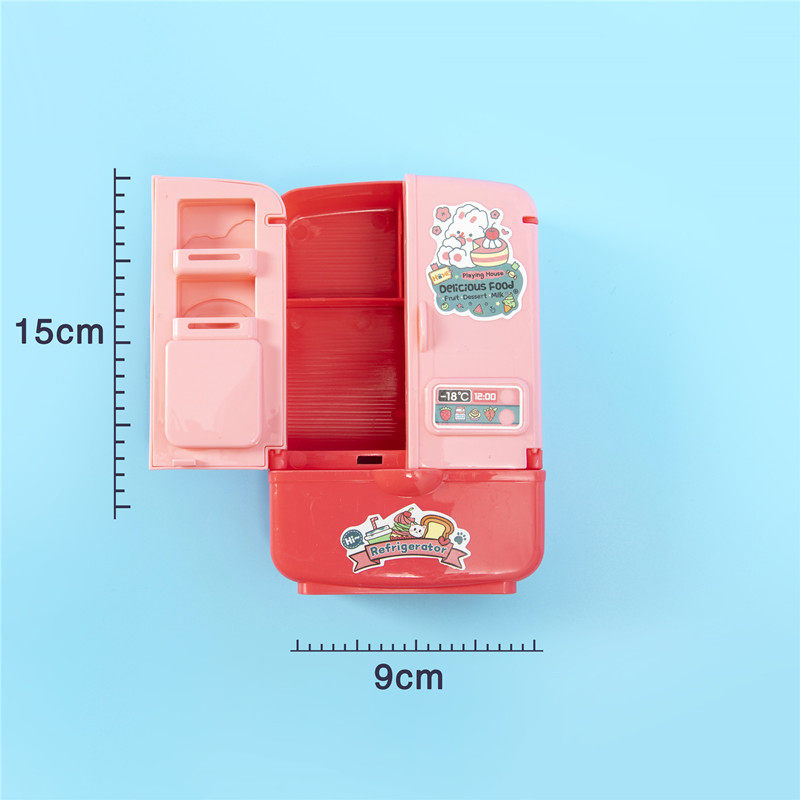 両開き冷蔵庫(キュートなピンク)1個