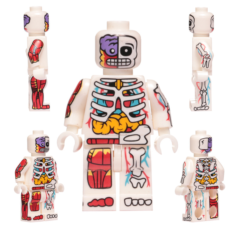 スケルトンマン-ホワイトB[ベースプレート付き]