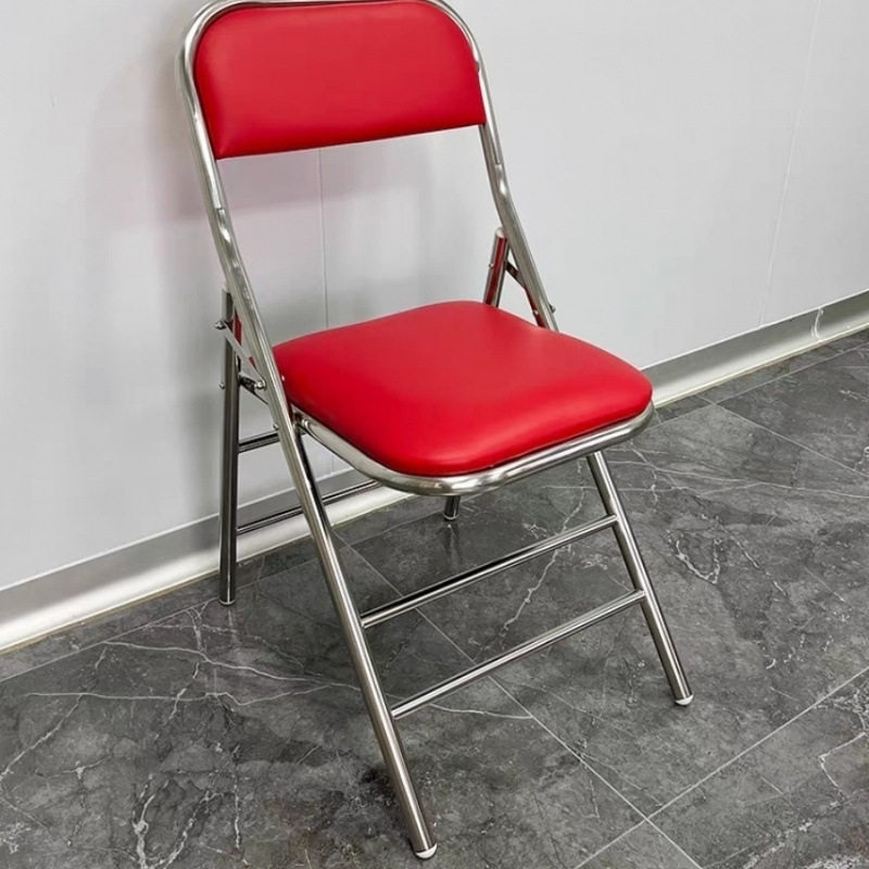 ステンレス製折りたたみ椅子 2脚セット - お買い得セール