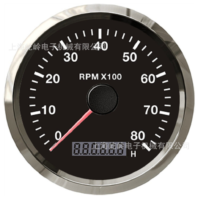 銀辺 + 黒地 (0 ~ 8000rpm)