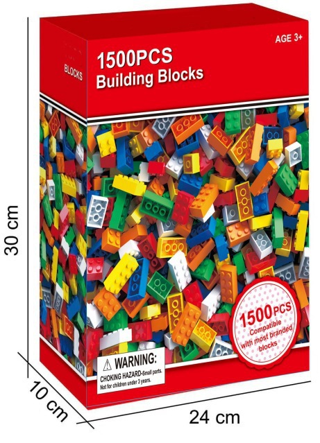 カラーボックスに1500粒入り