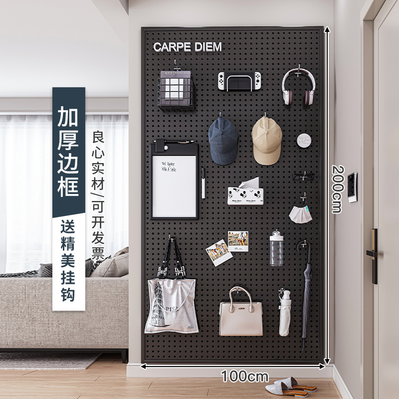 200×100cm-ブラック フック10個付き