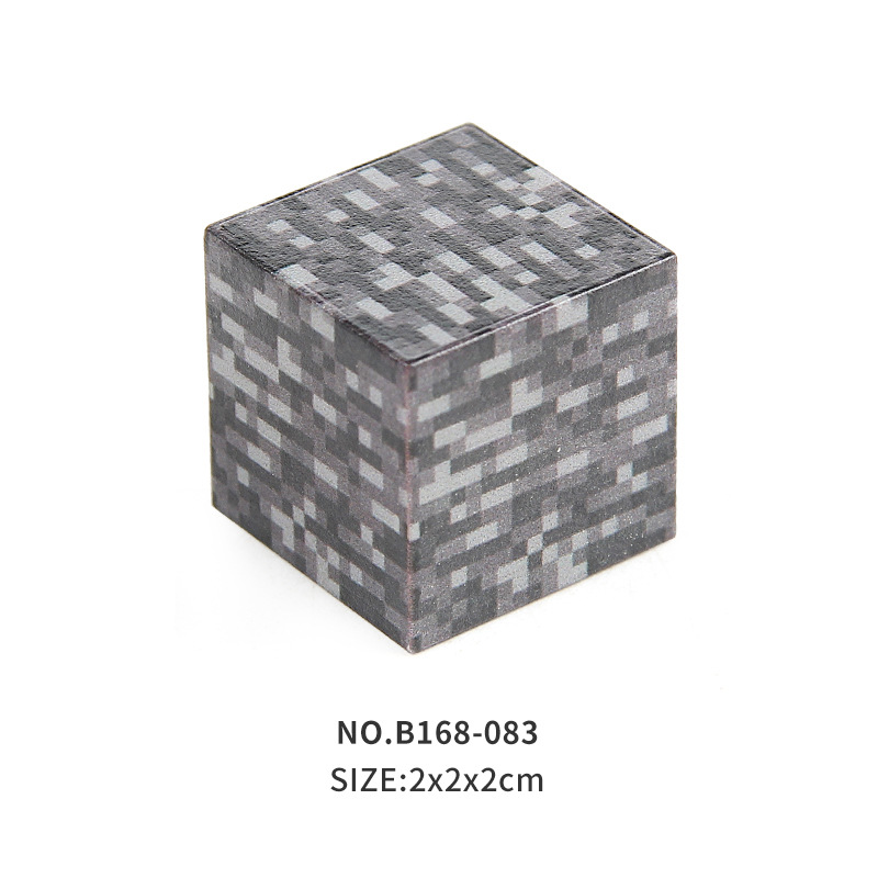 B168-083 マグネット マインクラフト ミニフィギュア アクセサリーバッグ (スクエアヘッド) バルク 2cm4.7g