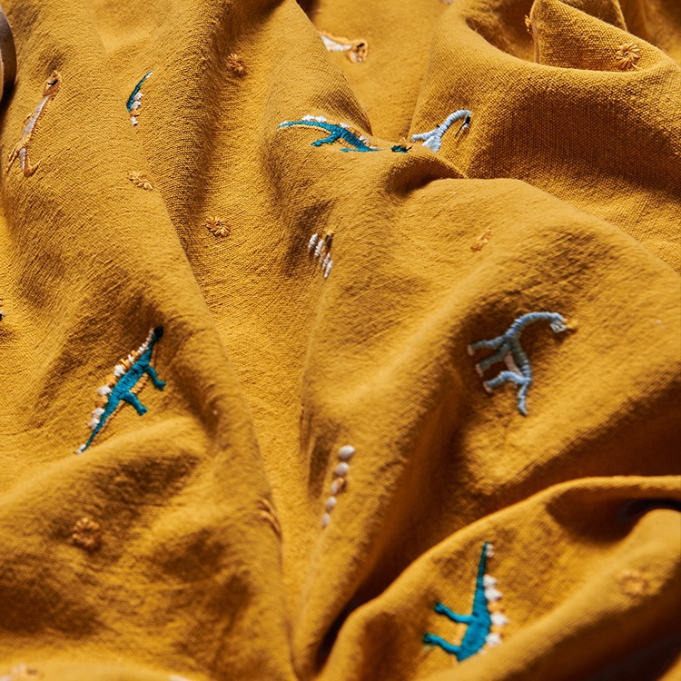 E20452 イエロー(ドア幅125cm 綿70% 麻30%)