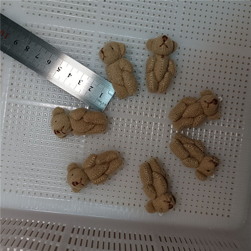 4cm茶色の毛布熊