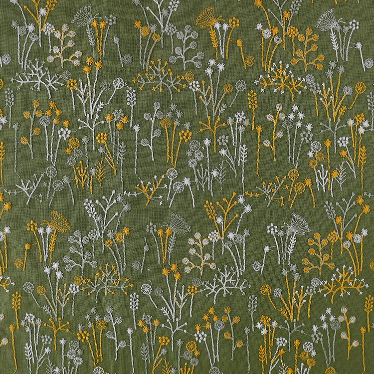 E20080 グリーン（ドア幅122cm、綿90％、麻10％）