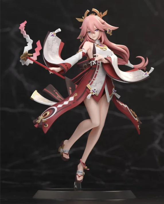ピンク八重神子 プレミアムバージョン 高さ約26cm