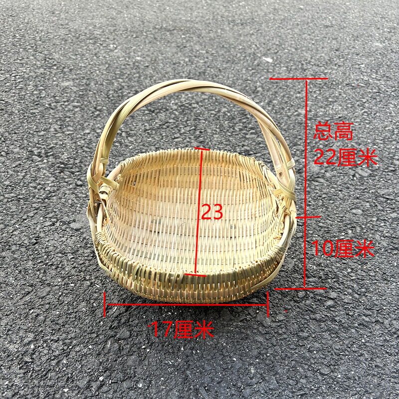 グリーンレザーの小さなバスケット