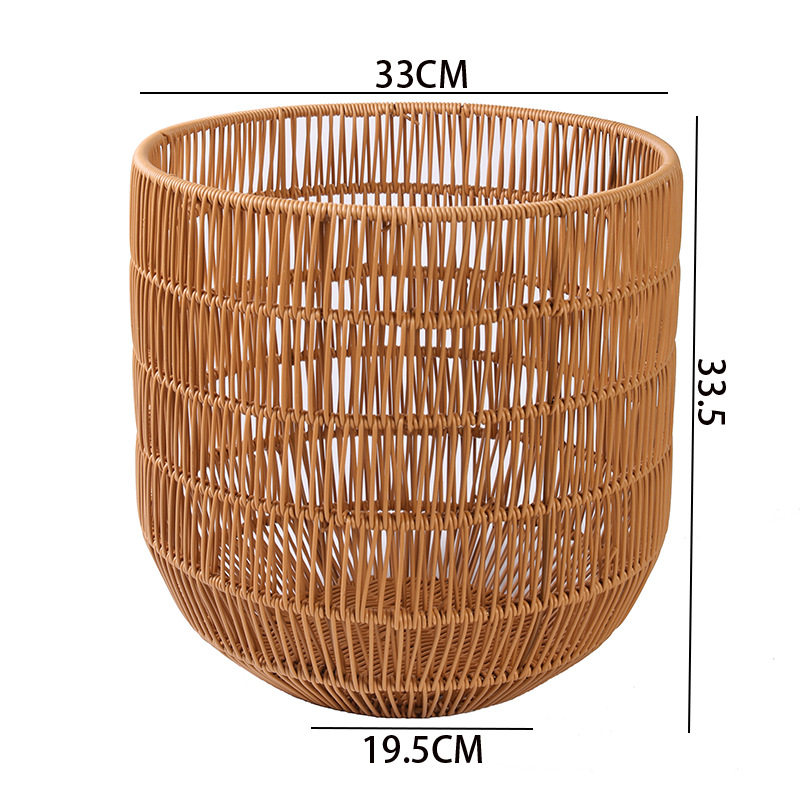 茶色のトランペット径33x高さ33.5cm