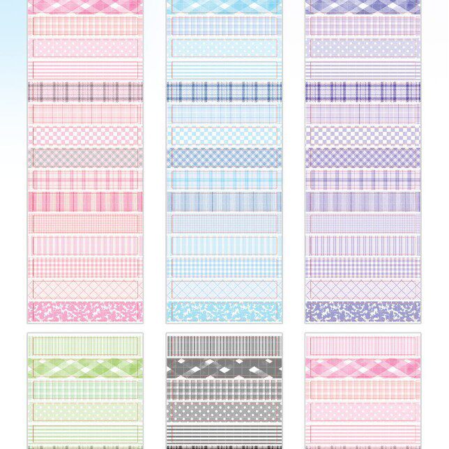 チェック柄タイ-Lu Shi San 全巻 5m