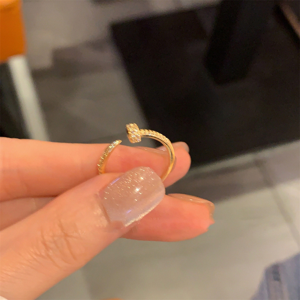 リング-ゴールド-ラウンド(本金メッキ)