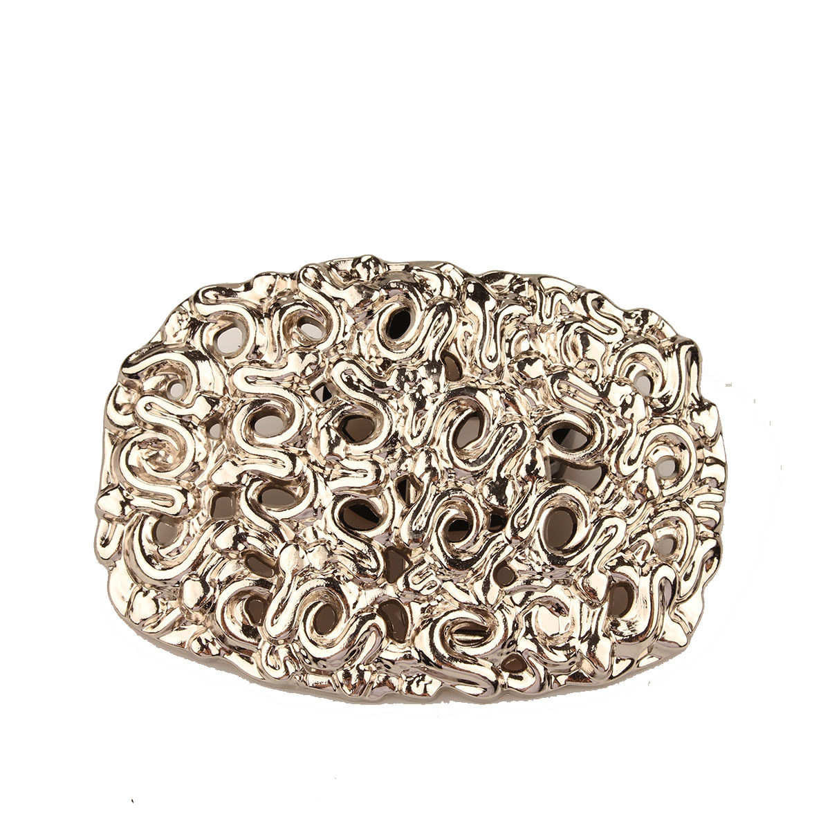 ホワイトKシルバーバックル