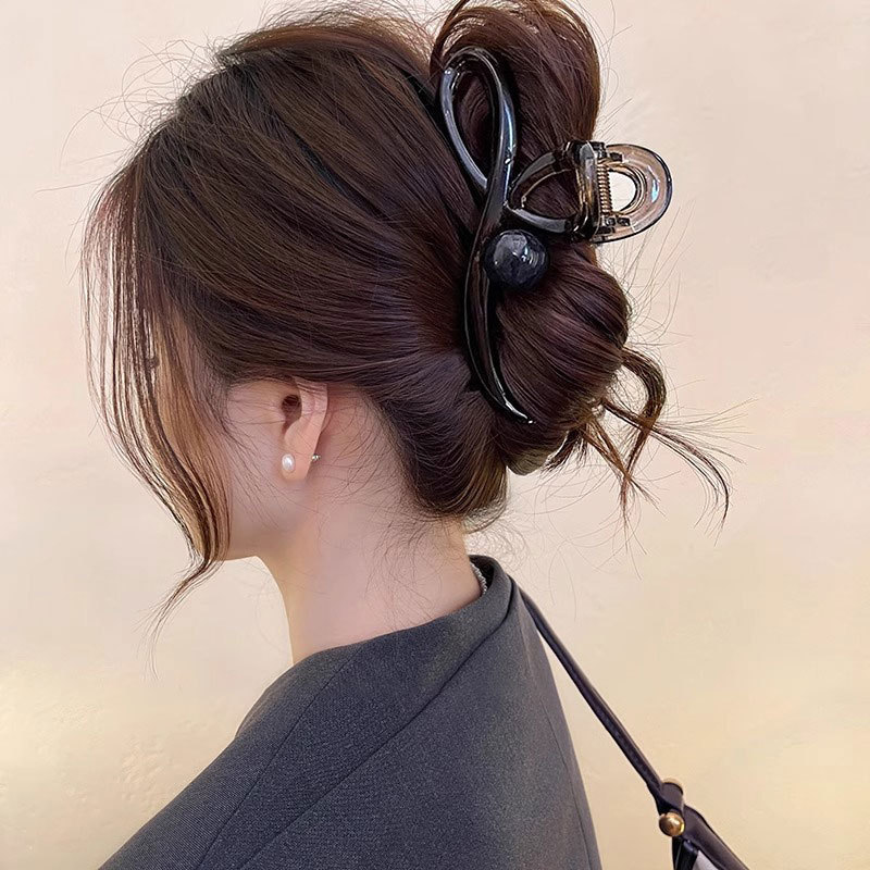 1#【シンプル＆透明グレー】ビーズラージグリッパー13cm