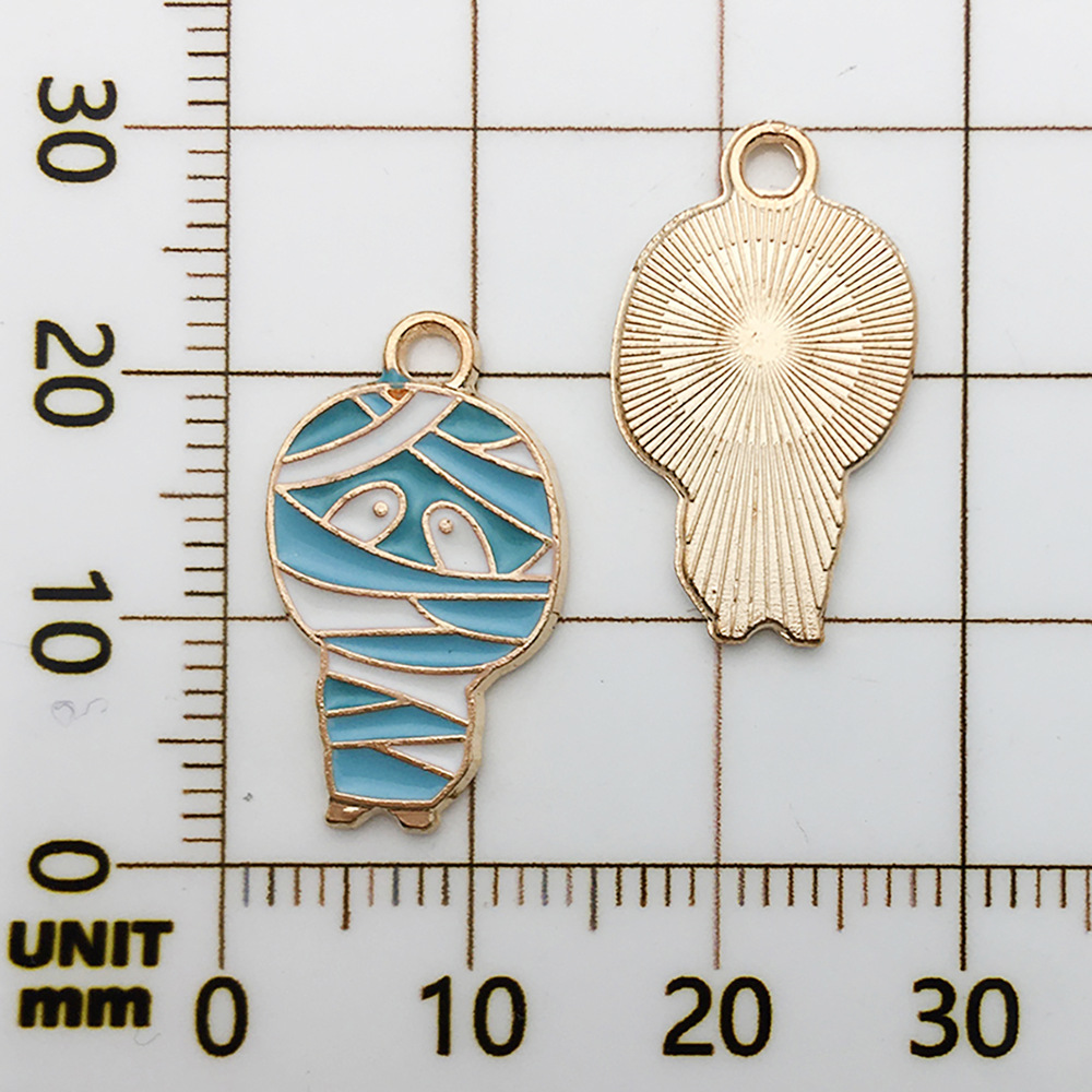 1 レイクブルーオイル滴るハロウィンミイラ-1.2g-12*21mm-15134