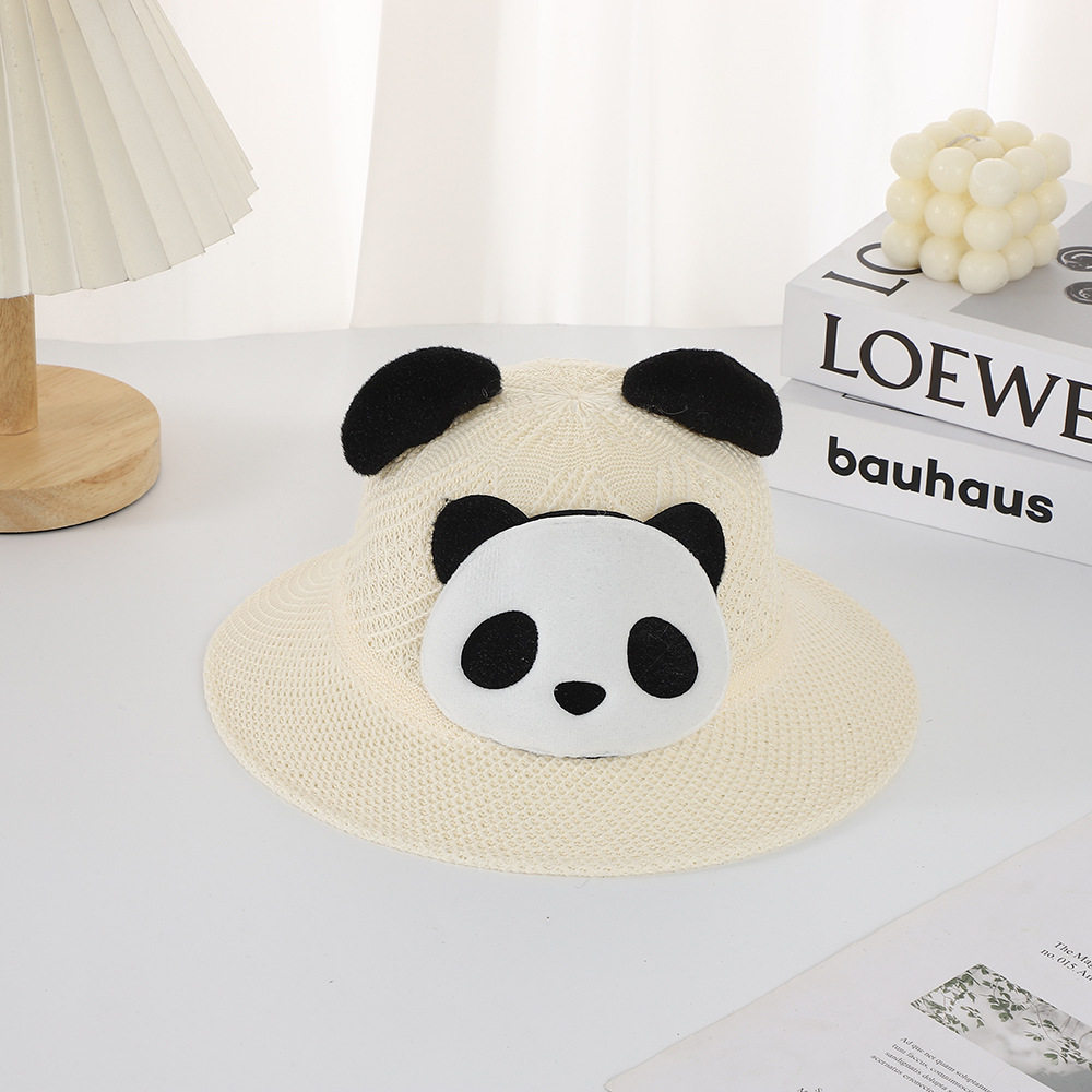 パンダベージュ-子供用帽子