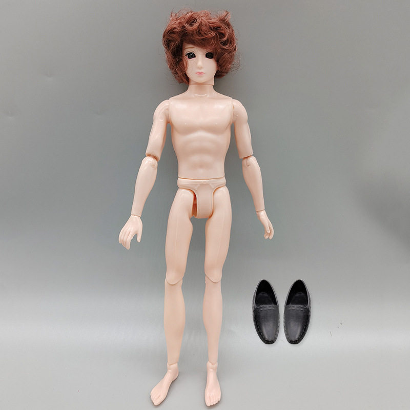 30cmブラウン髪プラス素体送黒靴141307