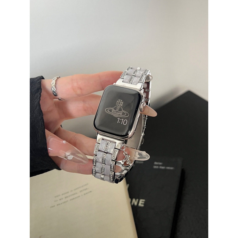 シェル樹脂ポイントダイヤモンドシルバー