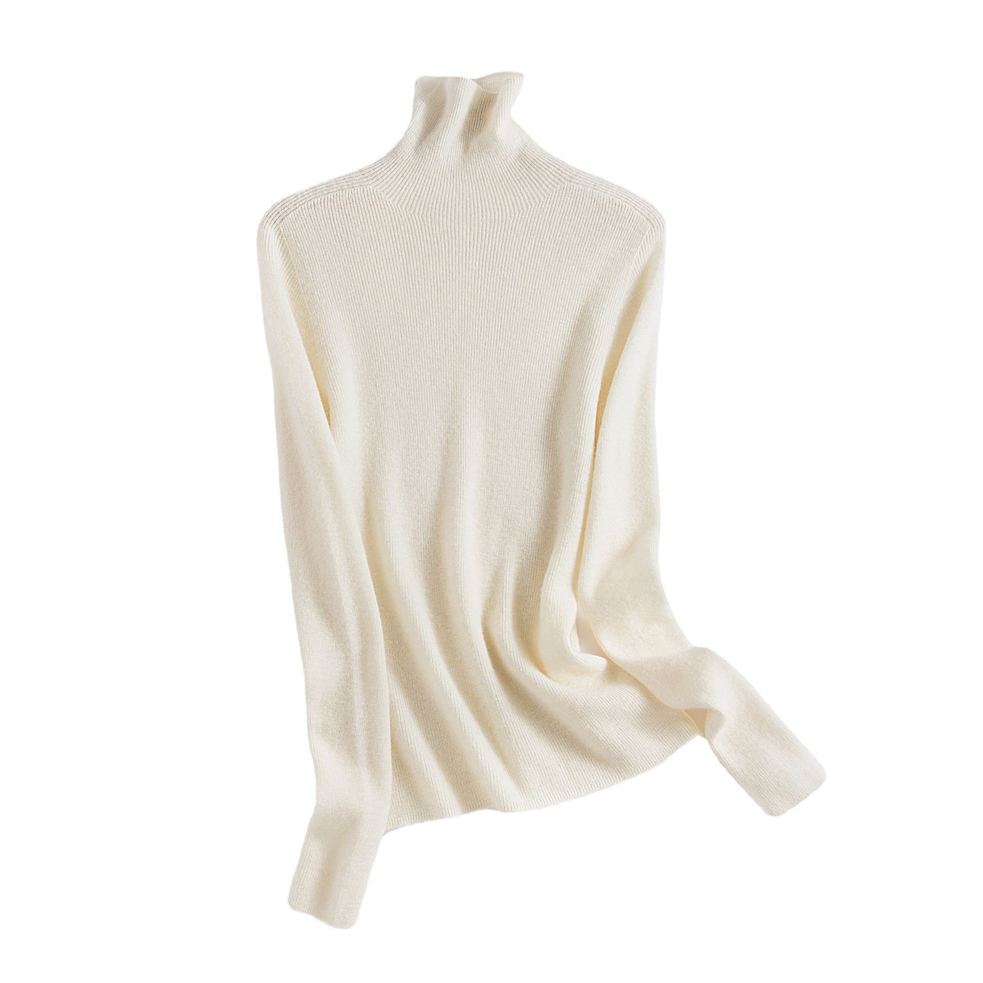 タートルネック パールホワイト