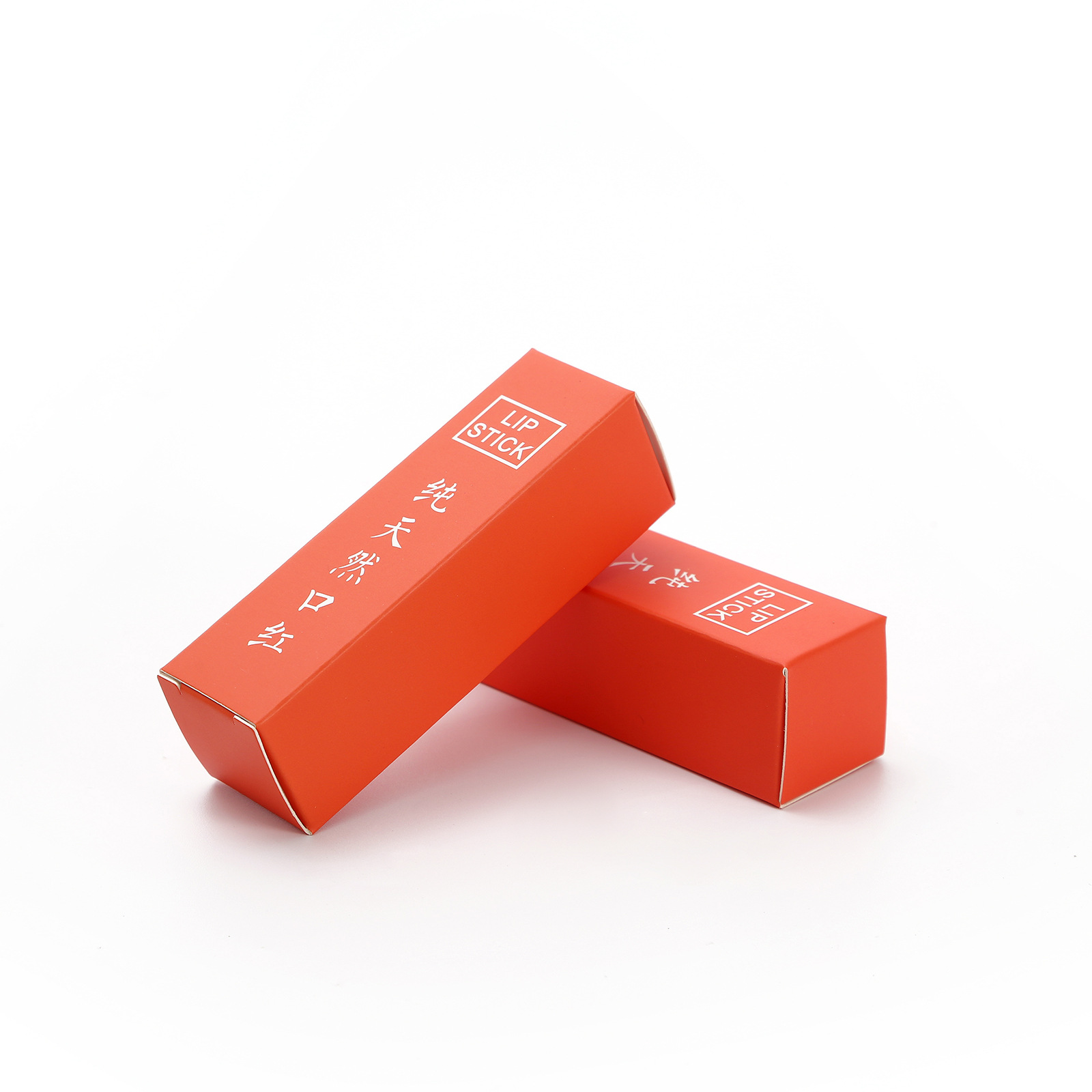 オレンジ ピュアナチュラルリップスティックボックス* サイズ 25mm*25mm*85mm (50 個入り)
