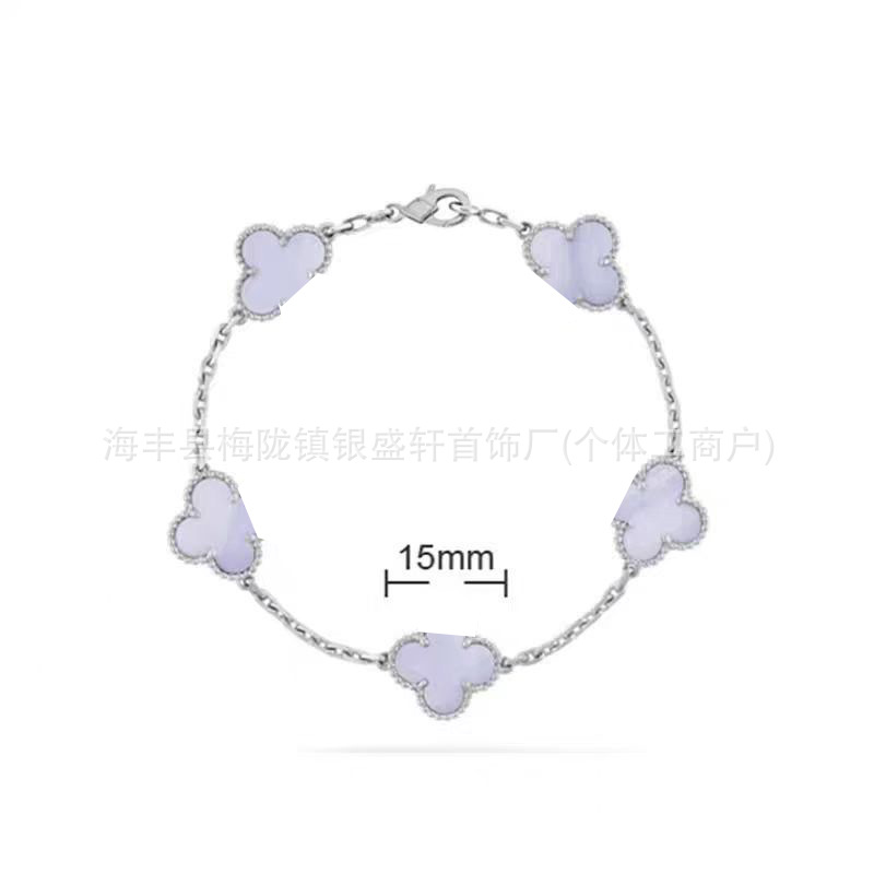パープルカルセドニーホワイトゴールド